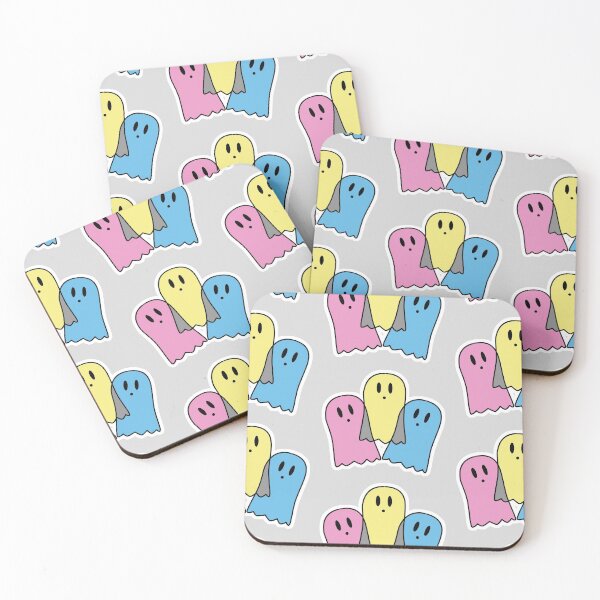 Item preview, Subtle Pride Spooky Cute Ghosts Polygender Flag designed and sold by Jenna Rideout.
