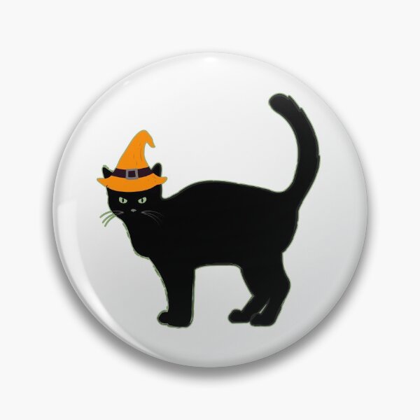 Item preview, Happy Hallowe'en Holiday Cute Black Cat Witch's Hat Fun Hallowe'en designed and sold by H3designs.