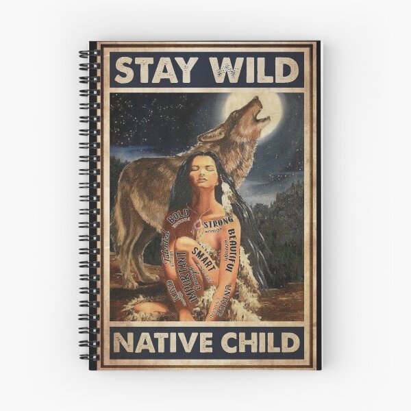 Item preview, Stay wild native american child with wolf designed and sold by chinulove.