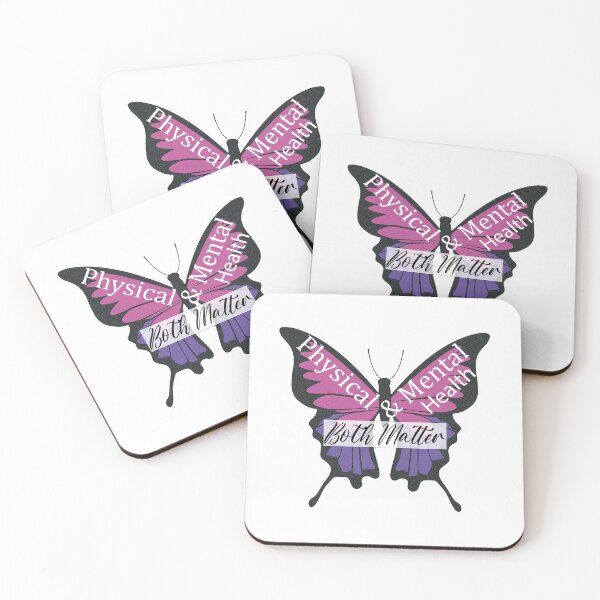 Item preview, Physical and Mental Health Both Matter Butterfly Design designed and sold by CJAura by Claire Jane Johnson.