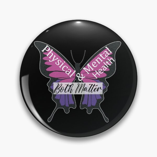 Item preview, Physical and Mental Health Both Matter Butterfly Design designed and sold by CJAura by Claire Jane Johnson.