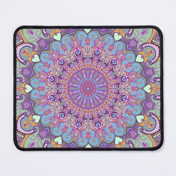 Item preview, light violet mandala designed and sold by MandalaFlowerArt.