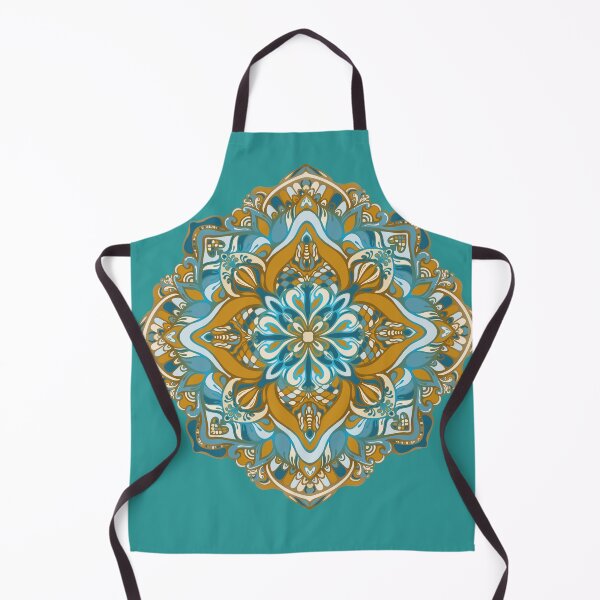 Item preview, GOLDEN -GREEN VECTOR MANDALA designed and sold by MandalaFlowerArt.