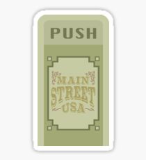 Main Street Trash Can Design Sticker