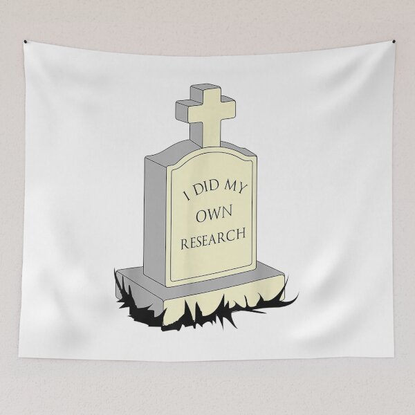 Item preview, I Did My Own Research Gravestone Tombstone Halloween Costume designed and sold by ToddJJJ.