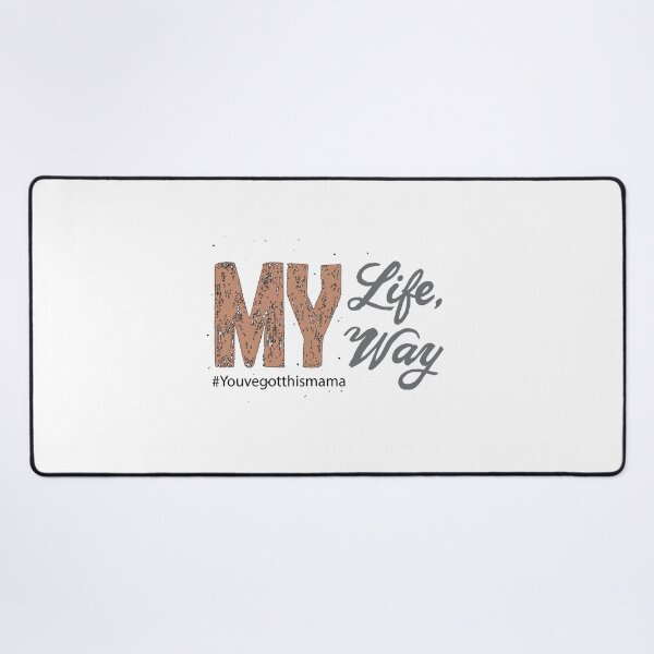 Item preview, Burnt Orange Calligraphy Phrase My Life My Way designed and sold by CJAura by Claire Jane Johnson.