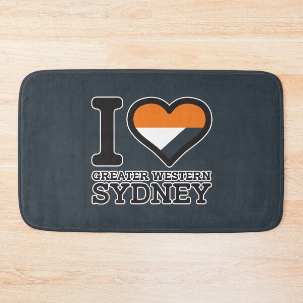 Item preview, “I love Greater Western Sydney” Apparels, Merchandise, T Shirts, Leggings, Skirt, Mask, Apron, Eco Bag designed and sold by Ink Inc.