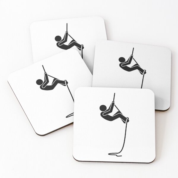 Item preview, Stickman Climbing A Rope Black Version designed and sold by Stickman--.