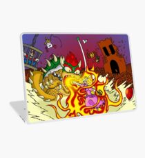 Conflagration in the Mushroom Kingdom Laptop Skin