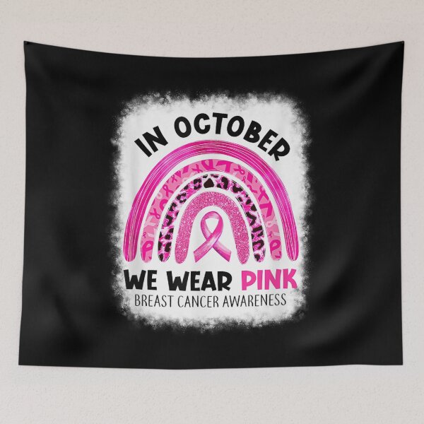 Item preview, In October We Wear Pink Breast Cancer Awareness Rainbow designed and sold by monteroshirt.