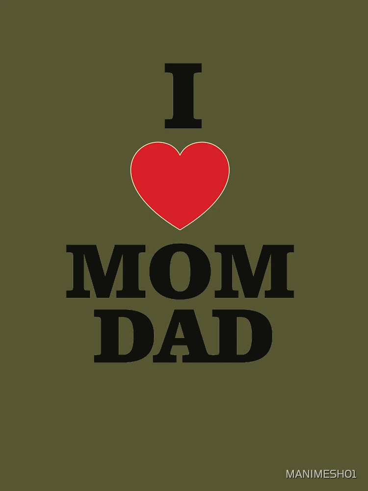 I Love Mom Dad Icon Vector Images (31)