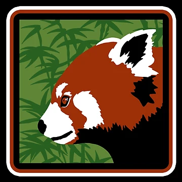 Artwork thumbnail, Retro Red Panda by GeoCreate