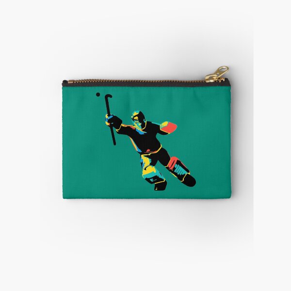 Item preview, Field hockey goalkeeper colorful designed and sold by hookfreaks.