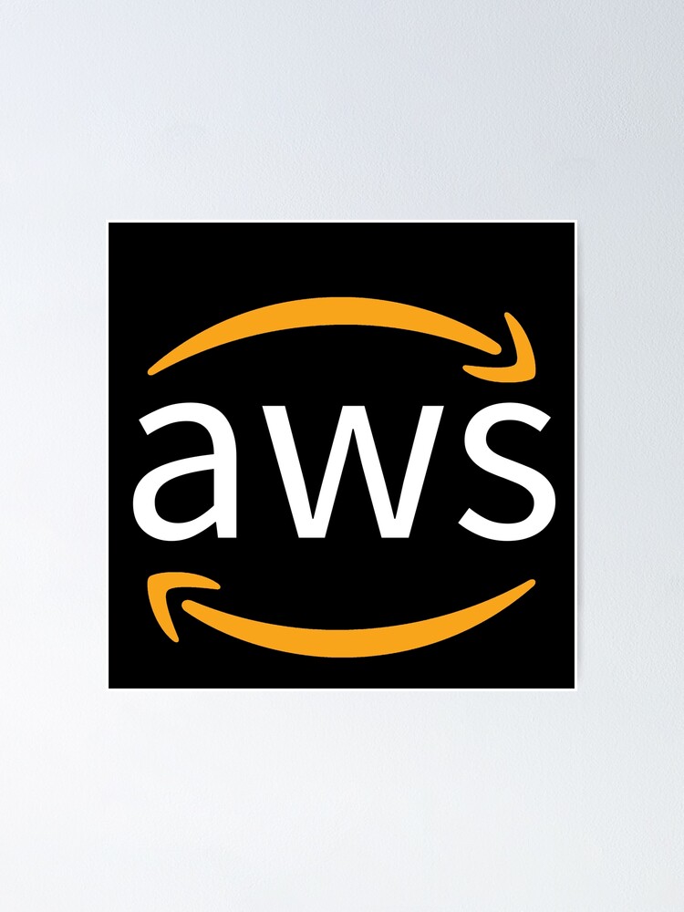 Aws Developer Logo White Poster For Sale By Tshirtsandme Redbubble