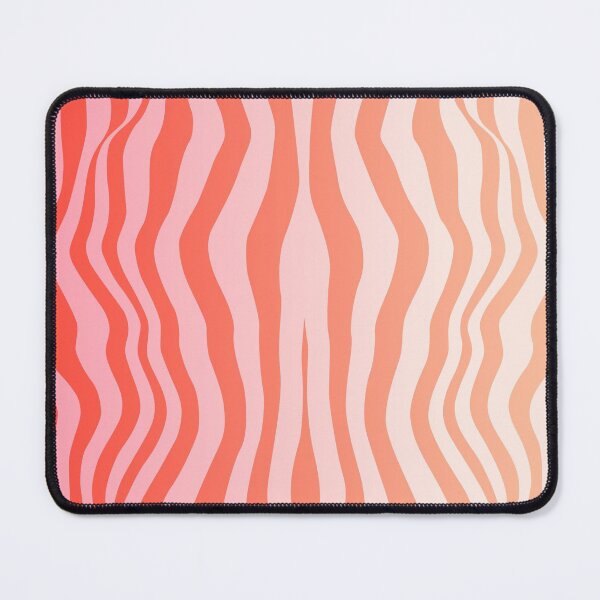 Item preview, Wavy Strips of Peachy Pink Hues Pattern designed and sold by yappei.