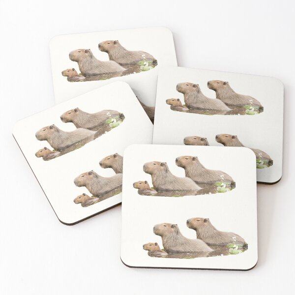 Item preview, 5th Double Baby Chillin Family Capybara Stickers Package. Funny Capybaras For Every Capybara Lover Or Other Rodent Owner! - Cute designed and sold by AnimalStickers-.