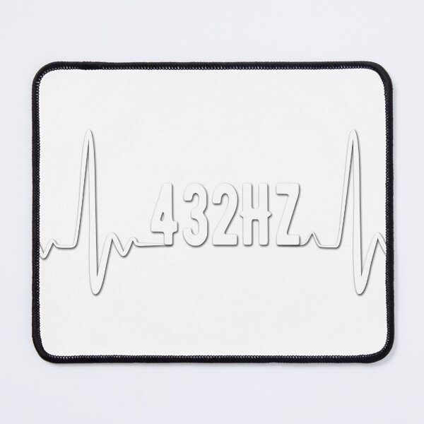 Item preview, Meditate to the rhythm of 432Hz healing music (white on black) designed and sold by yappei.