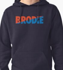 Brodie (Light Blue/Orange) Pullover Hoodie