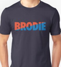 Brodie (Light Blue/Orange) Unisex T-Shirt