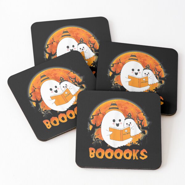 Item preview, Cute Ghost Book Reading Halloween 2021 Boooks Teacher designed and sold by georgebuckart.