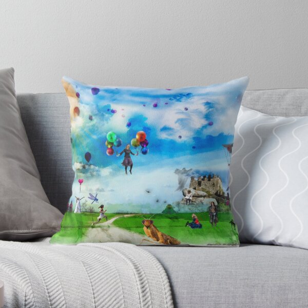 The Land of Stories & Nursery Rhymes Throw Pillow