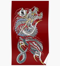 Yakuza Dragon Tattoo Poster