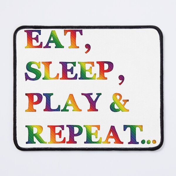 Item preview, Eat sleep play & repeat designed and sold by Lillieoandco.