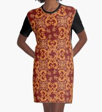 Redgold flourishes Graphic T-Shirt Dress