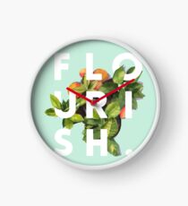 Flourish #redbubble #home #designer #tech #lifestyle #fashion #style Clock