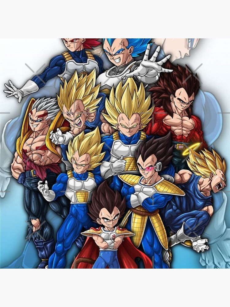 Vegeta Saiyan prince Sticker for Sale by Yashdusane