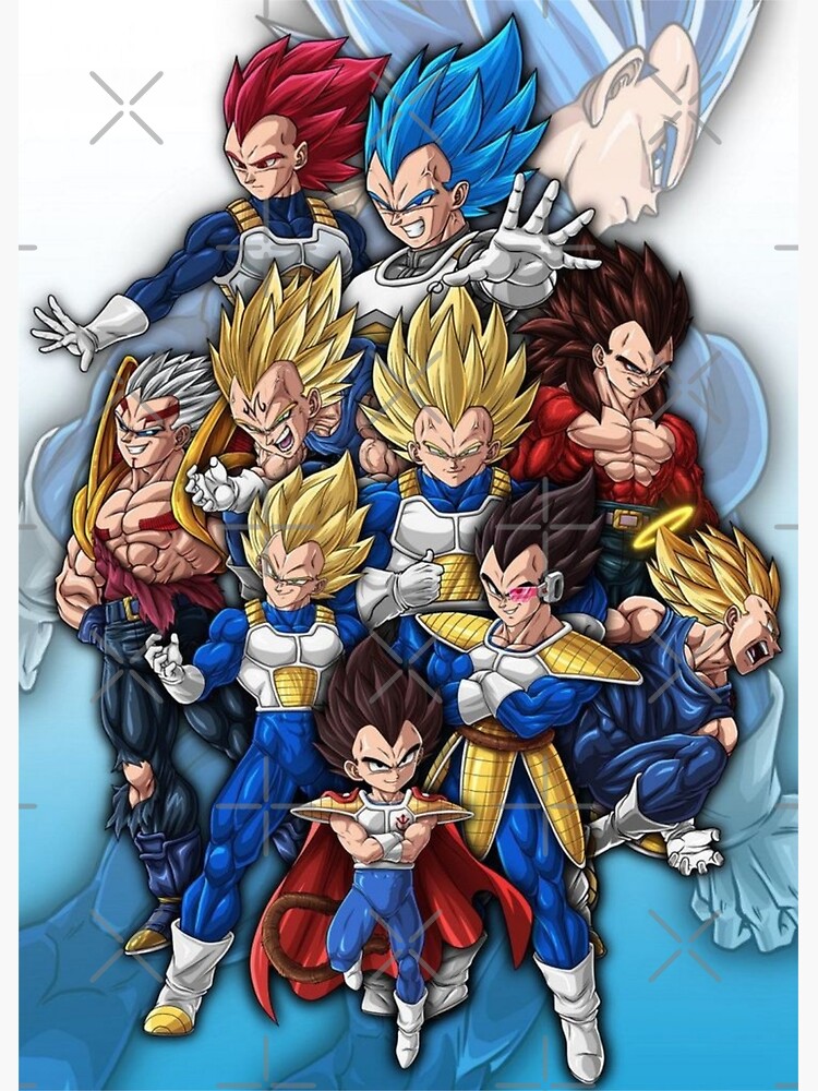 Vegeta Saiyan prince Sticker for Sale by Yashdusane