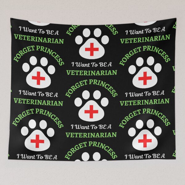 Item preview, Forget Princess I Want To Be Veterinarian   designed and sold by WoodburyLake.