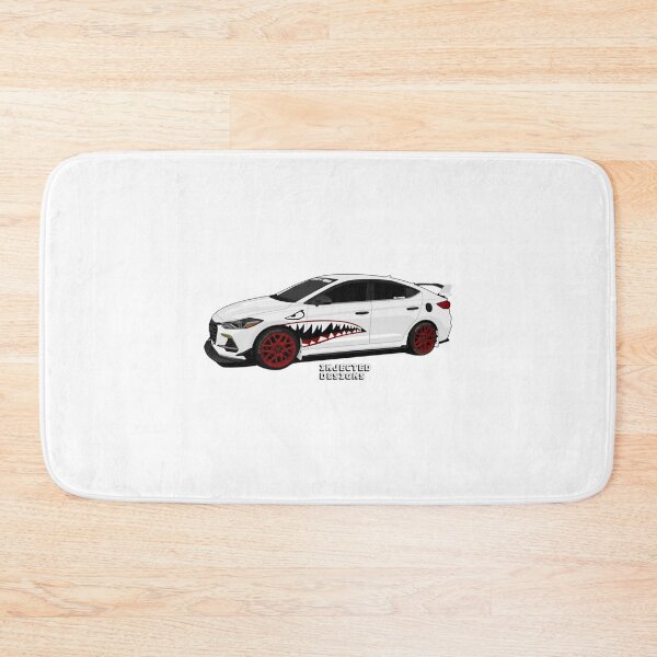 Item preview, White Hyundai Elantra With Shark Mouth   designed and sold by SmedleyandCo.