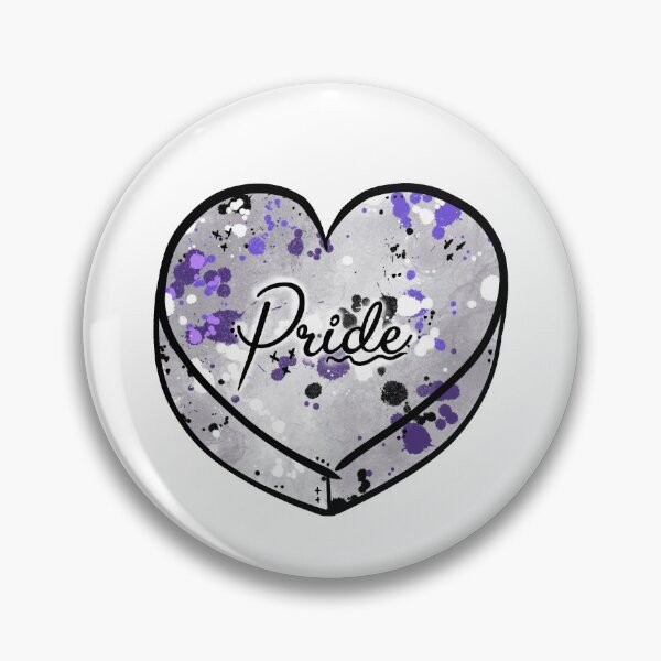 Item preview, Corazón de caramelo de orgullo asexual designed and sold by StevieGDesigns.