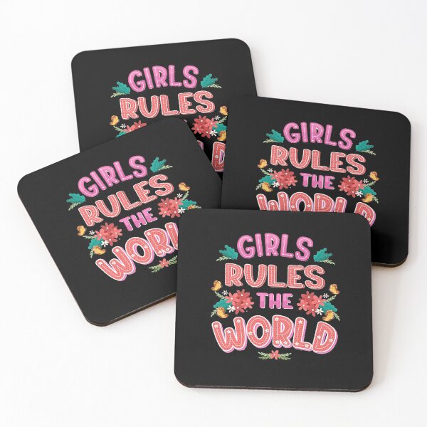 Item preview, Girls rules the world designed and sold by Charming Doodles.