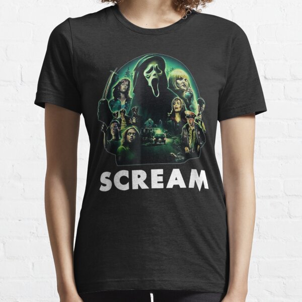Scream Ghostface Espeluznante Halloween Años 80 Película de terror Clásico Camiseta esencial