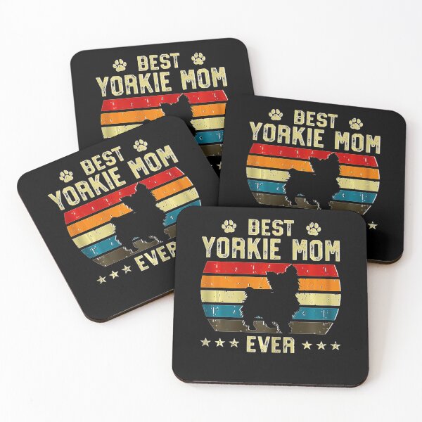 Item preview, Womens Best Yorkie Mom Ever Funny Puppy Yorkie Dog Vintage Gifts designed and sold by BargerStore.