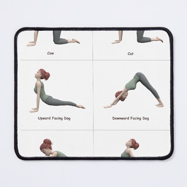 Item preview, Yoga Poster: 6 Stretches your back will love designed and sold by Pidl.