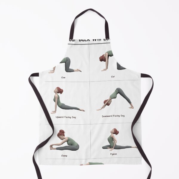 Item preview, Yoga Poster: 6 Stretches your back will love designed and sold by Pidl.