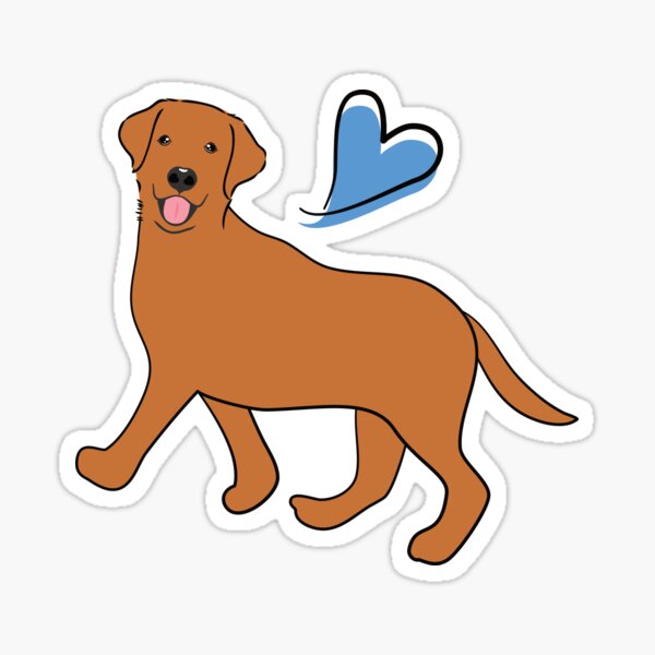 Item preview, Love Red Labrador Retriever designed and sold by Lulupainting.