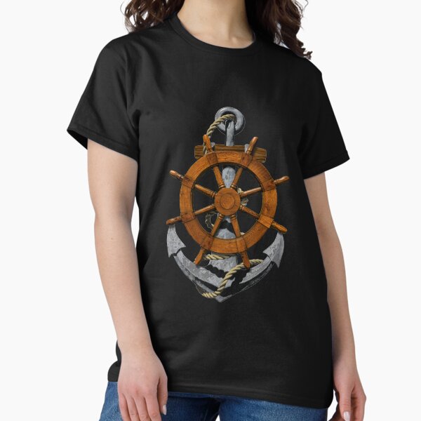 Item preview, Nautical Ships Wheel And Anchor designed and sold by BaoSon.