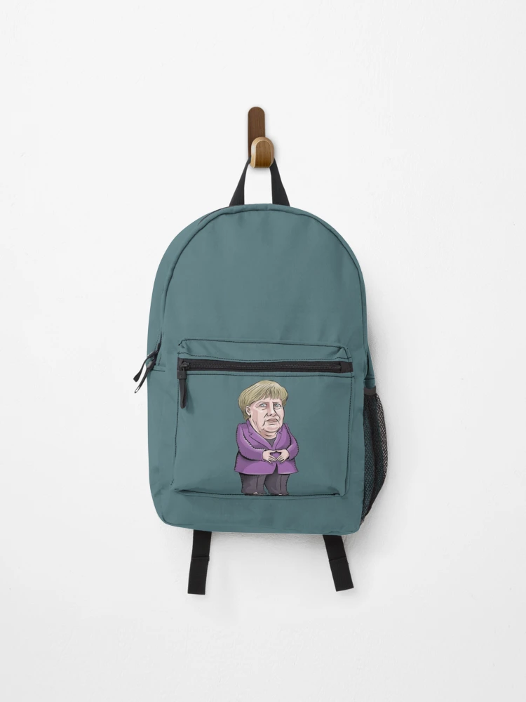 Thumbnail 1 of 3, Backpack, Angela Merkel designed and sold by Splendorinthe.