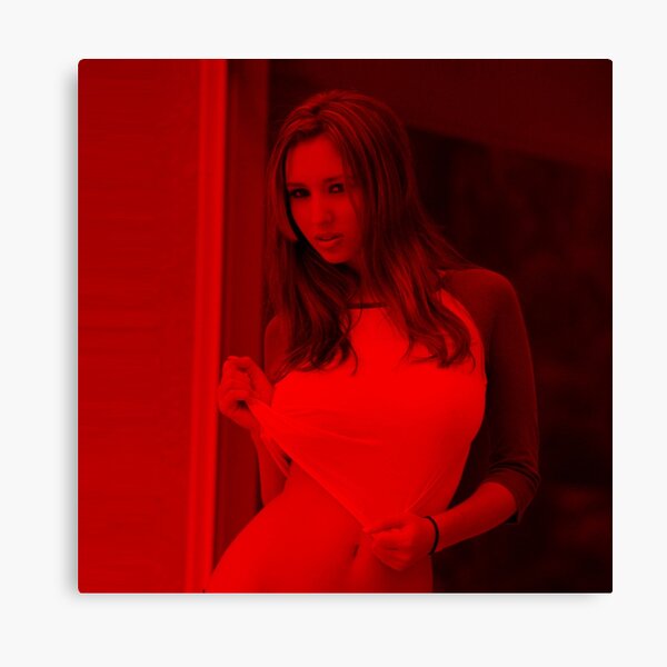 Shay Laren Celebrity Porn Star Square Canvas Print For Sale By Powerofwordss Redbubble 