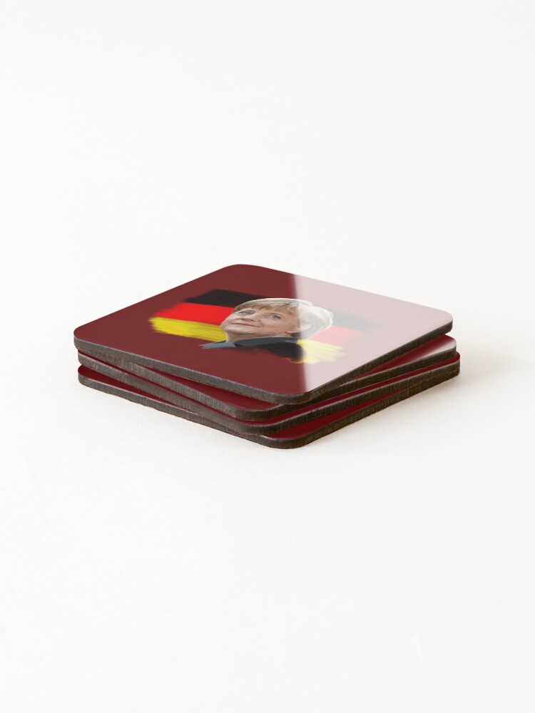 Thumbnail 4 of 5, Coasters (Set of 4), Angela Merkel               designed and sold by Splendorinthe.