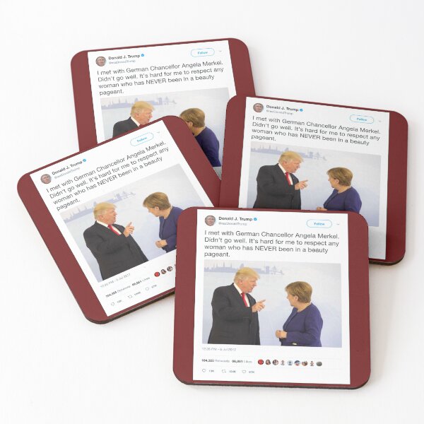 Item preview, Donald Trump Tweet - Angela Merkel  Premium  designed and sold by Splendorinthe.