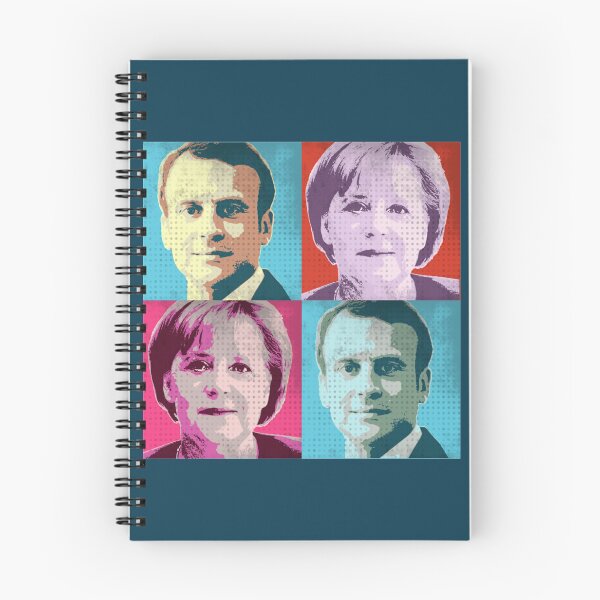 Item preview, Macron Merkel Pop Art   designed and sold by Splendorinthe.