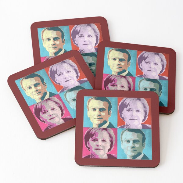 Item preview, Macron Merkel Pop Art   designed and sold by Splendorinthe.