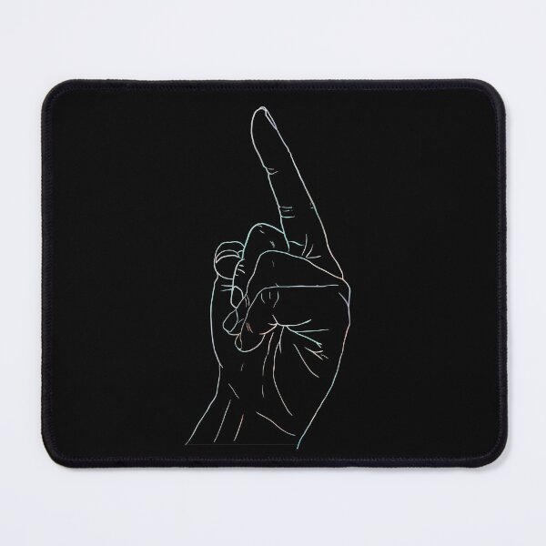 Item preview, Black middle finger designed and sold by experimentons.