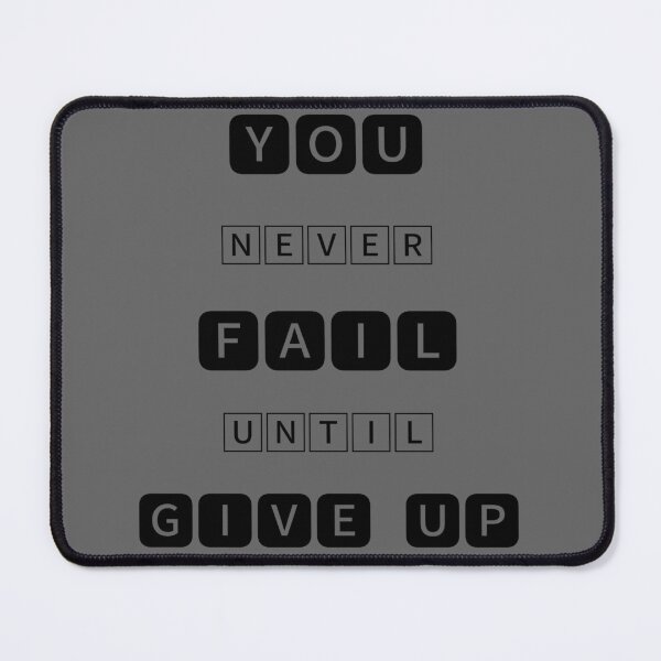 Item preview, Never fail until give up | Success method | How to win designed and sold by JJMasters.