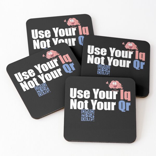 Item preview, Use Your Iq Not Your Qr designed and sold by NuarzDesign.